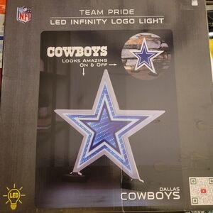 NFL Cowboys LED Infinity Logo Light - Blue and White